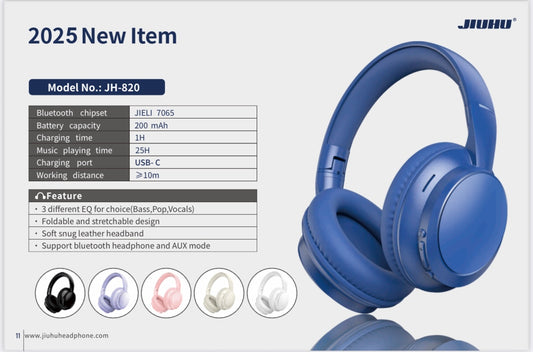 Casque Bluetooth Vibe Fatory™ – Édition JH-820